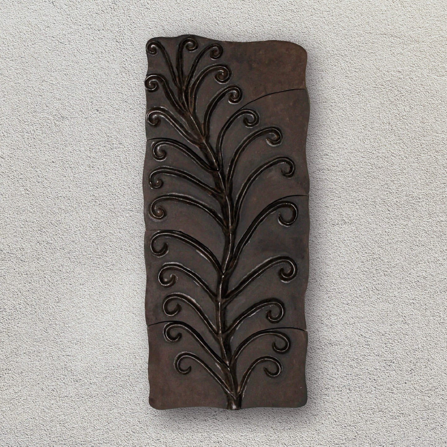 Uzaylı Fern Elişi Seramik Duvar Paneli - Wild n Clay Ceramics