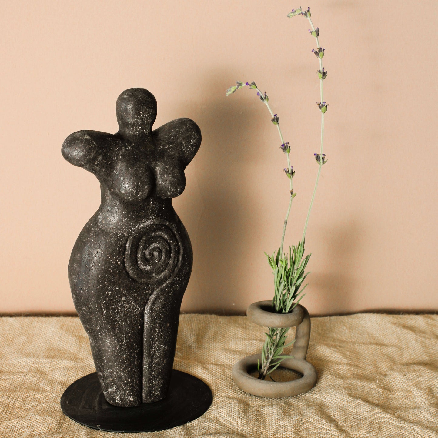 Cybele Sculpture in Andesite Stone - Wild n Clay Ceramics