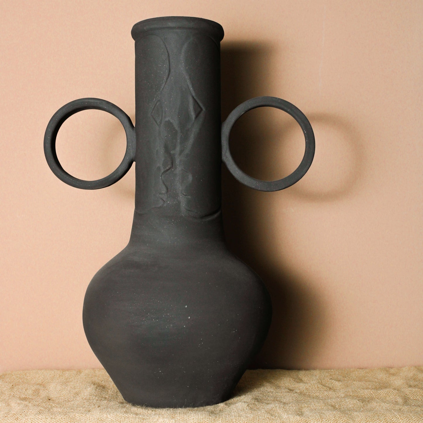 Handmade ceramic black vase To See - Wild n Clay Ceramics